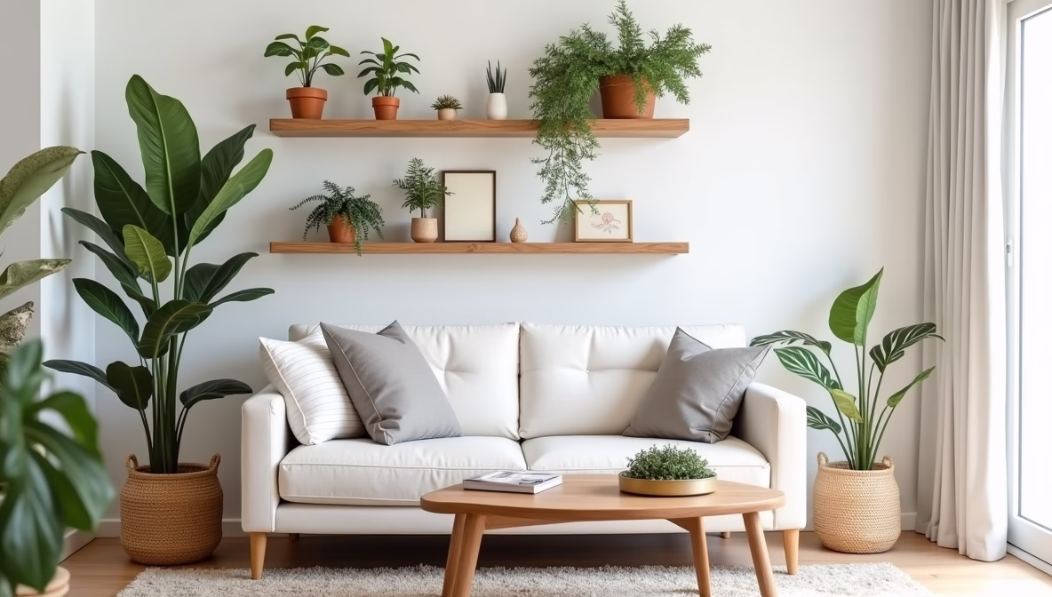 8 Quick Decluttering Hacks to Revamp Your Living Room’s Average Dimensions with Shelf Plants and Variegated Leaves in 30 Minutes